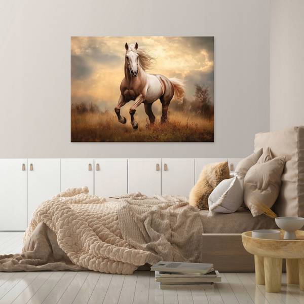 Leinwandbild Pferde 60 x 40 x 2 cm
