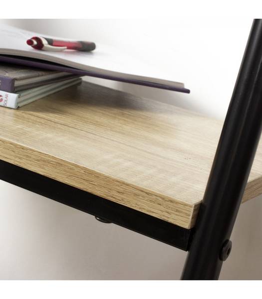 Garderobenständer mit 2 Regalen Schwarz - Metall - 40 x 151 x 65 cm