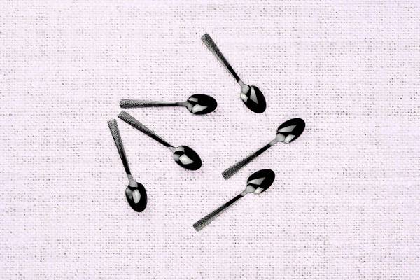 Finn Teelöffel-Set, 6-teilig Schwarz