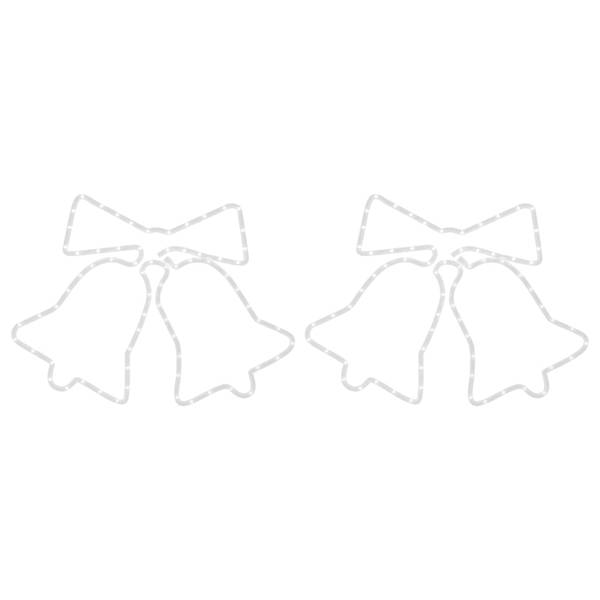 Weihnachtsdeko 3154279 2er Set Metall - Kunststoff - 56 x 1 x 50 cm