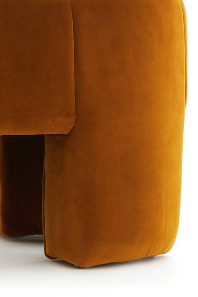 Sitzmöbel BATOEMI Gelb - Massivholz - 51 x 45 x 51 cm