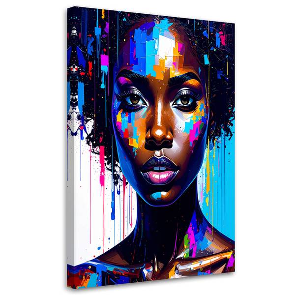 Canvas schilderij Vrouw 60 x 90 cm