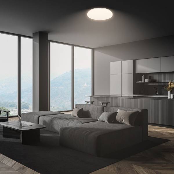 LED Deckenleuchte 3891016 Weiß - ABS - 27 x 7 x 27 cm