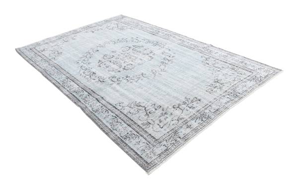 Teppich Ultra Vintage CLVI Blau - Wolle - 163 x 1 x 257 cm