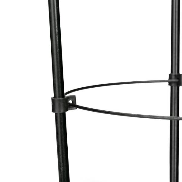 Rankhilfe 45 cm 4er Set schwarz Schwarz - Eisen - 22 x 45 x 22 cm