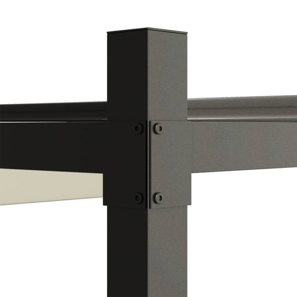 Pergola 84C-570V01CW Blanc - Textile - 298 x 230 x 298 cm