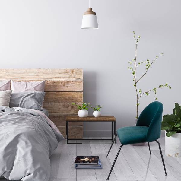 Chaise VELVO Bleu pétrole