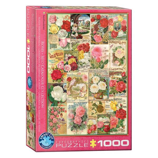 Puzzle Rosen Saatgutkataloge Papier - 26 x 6 x 36 cm