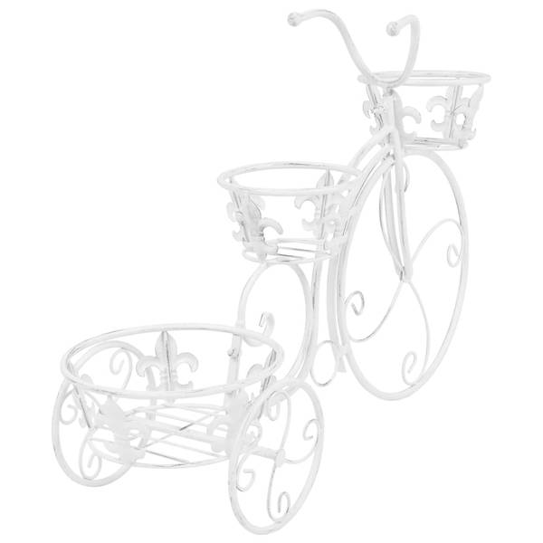 Blumentreppe 245931 Weiß - Metall - 26 x 50 x 77 cm