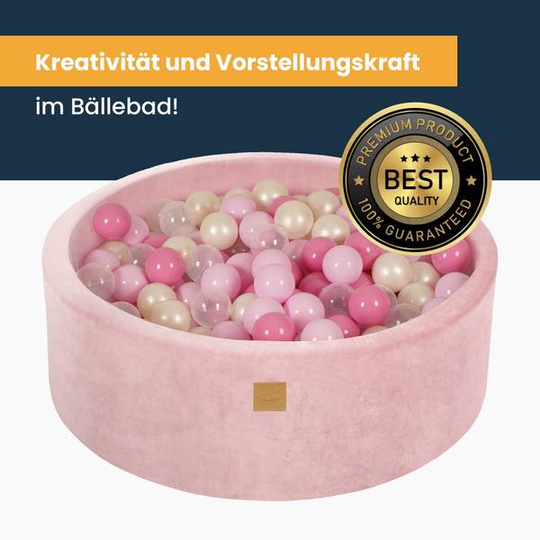 Bällebad Baby - Bällepool für Kinder Altrosa