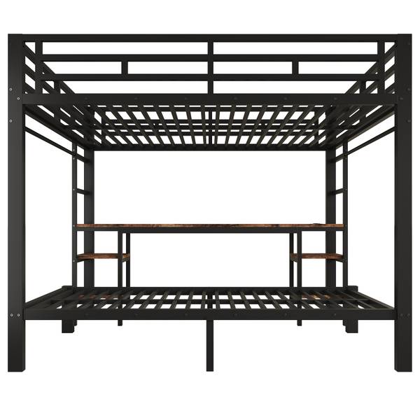 Etagenbett JINHEIBUCH Ⅰ Schwarz - Eisen - 145 x 170 x 204 cm