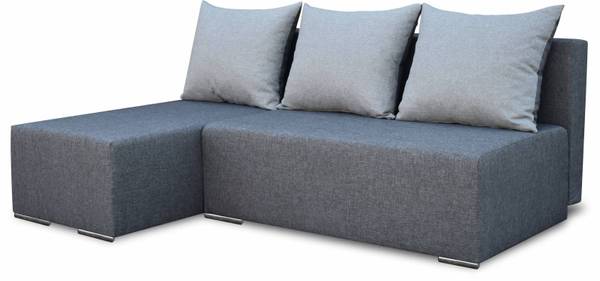 Ecksofa Ecco Plus Graphit - 198 x 80 x 140 cm