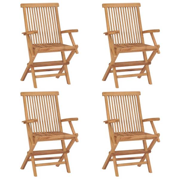Tuinstoel 3007214-3 set van 4 crèmekleurig