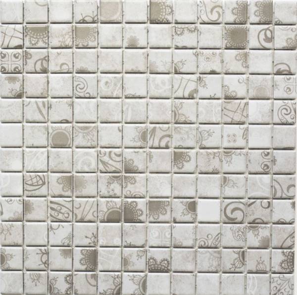 Mosaikfliesen LB 106 Grau - Keramik - 30 x 30 x 30 cm