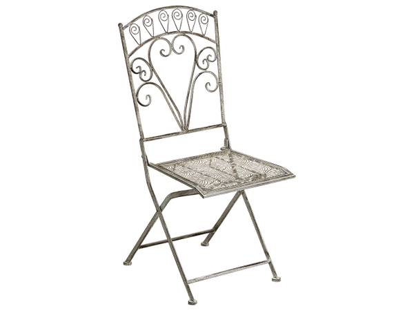 Gartenset NURRA 3-tlg Grau - Metall - 47 x 92 x 47 cm