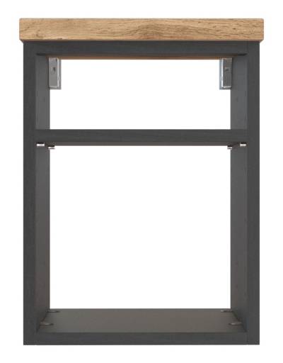 Waschtisch-Set Davos 90cm Grau - Holzwerkstoff - 90 x 180 x 47 cm