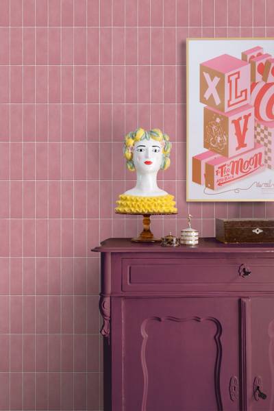 Tapete 131535 Pink - Papier - 50 x 900 x 50 cm