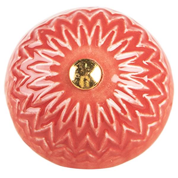 Möbelknöpfe Jax Rot - Keramik - 3 x 4 x 4 cm