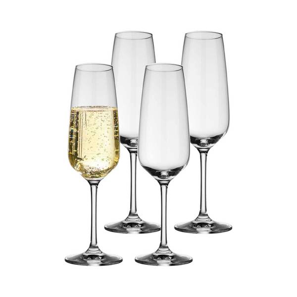 Sektgläser Voice Basic 4er Set Glas - 16 x 15 x 23 cm