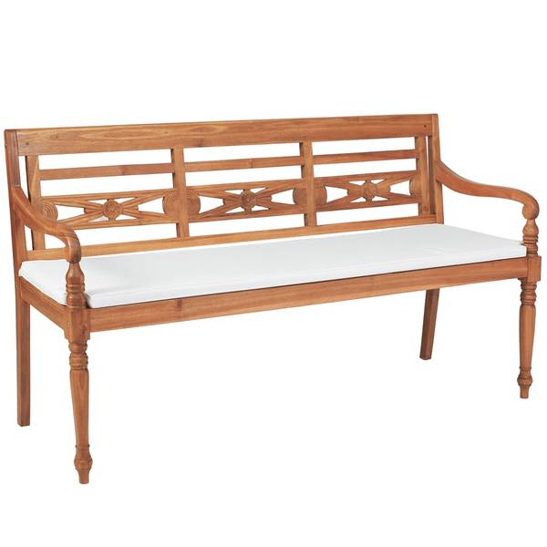Gartenbank Braun - Teakholz - 150 x 84 x 150 cm