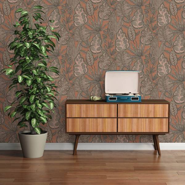 Vliestapete 393462-GU Pink - Kunststoff - 53 x 1 x 1005 cm