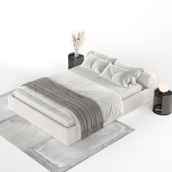 Polsterbett SOLVO mit Stauraum Paros Creme - Liegefläche Breite: 160 cm