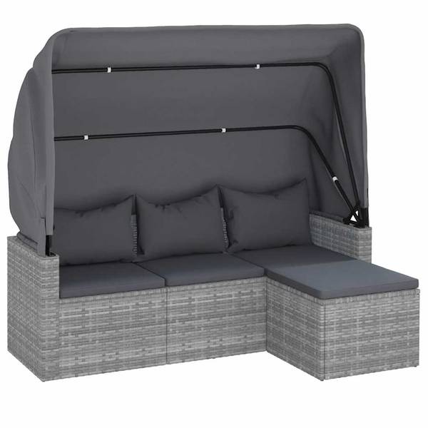 Tuinbank 3029485 set van 3 grijs
