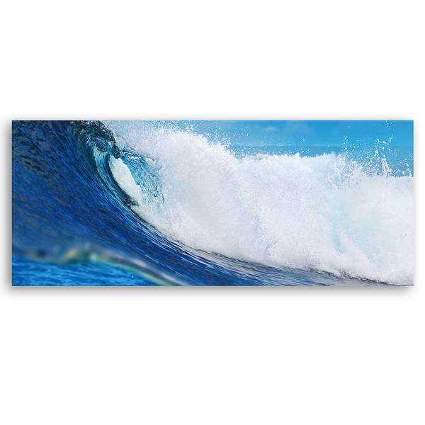 Wandbild welle 120 x 40 cm