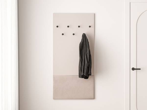 Wandgarderobe DIOCE Grau - Melamin - 69 x 143 x 3 cm