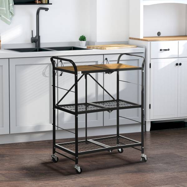 Rollwagen 850-240V00BN Braun - Holzwerkstoff - 35 x 85 x 68 cm