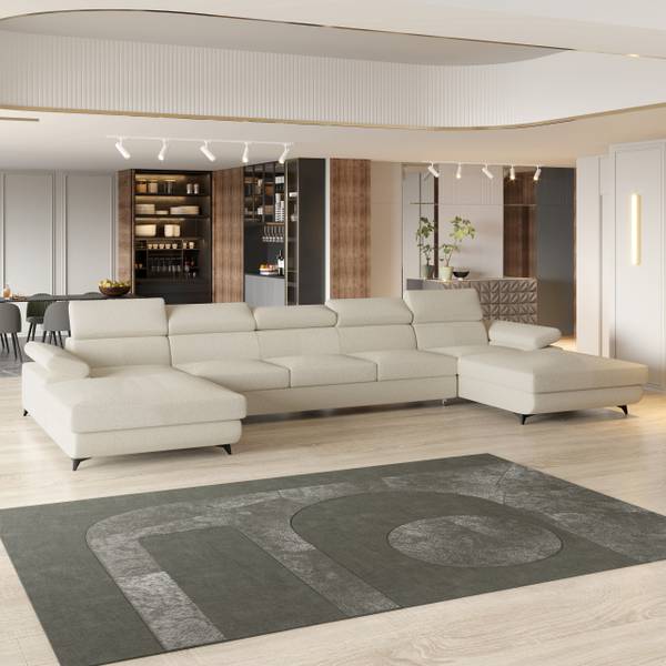 Ecksofa VIVENTE Q Creme