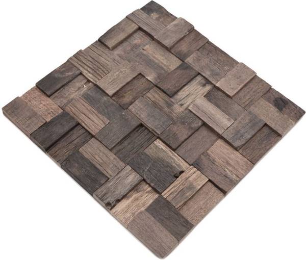 Mosaikfliesen 160-25 Holzwerkstoff - 30 x 30 x 30 cm