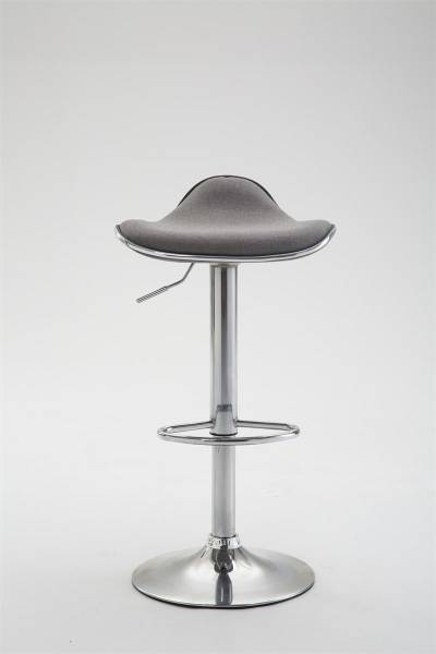 Barhocker Shanghai Hellgrau - Silber