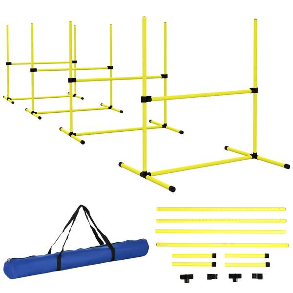 Agility-Ausrüstung 4er Set D07-018V00YL Gelb - Kunststoff - 65 x 94 x 99 cm