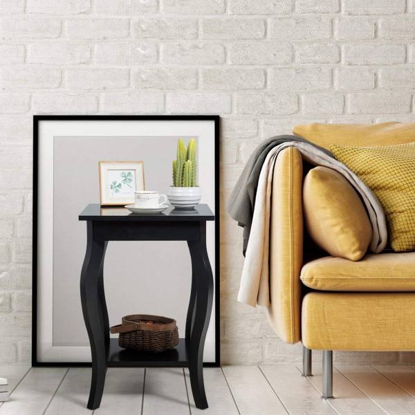 Nachttisch HW56557(2er Set) Schwarz