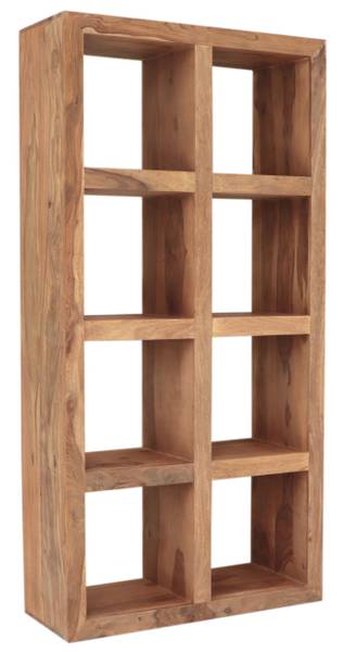 Bücherregal Gani-knk Braun - Sheesham - 90 x 180 x 35 cm