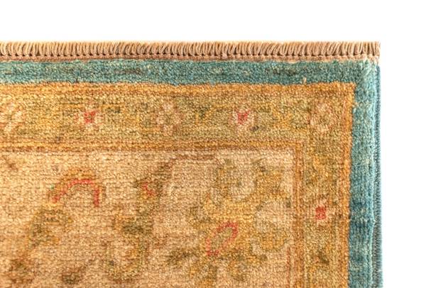 Tapis Ziegler LII Bleu - Laine - 123 x 1 x 187 cm