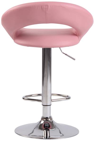 Tabouret de bar Olinda Rose foncé - Argenté