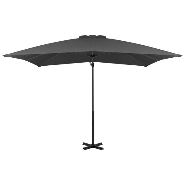 Ampelschirm 3007754 Grau - Polyester - 250 x 230 x 250 cm