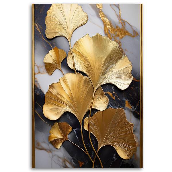 Wandbild Blätter 60 x 90 cm