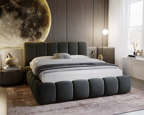 Polsterbett CLOUD Grau - Liegefläche Breite: 120 cm