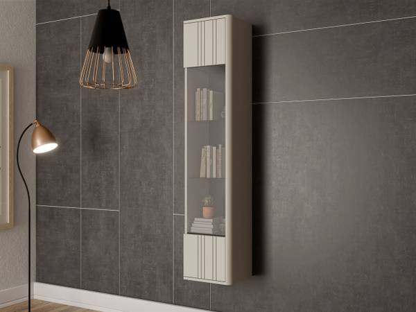 Glasvitrine Philippe Beige