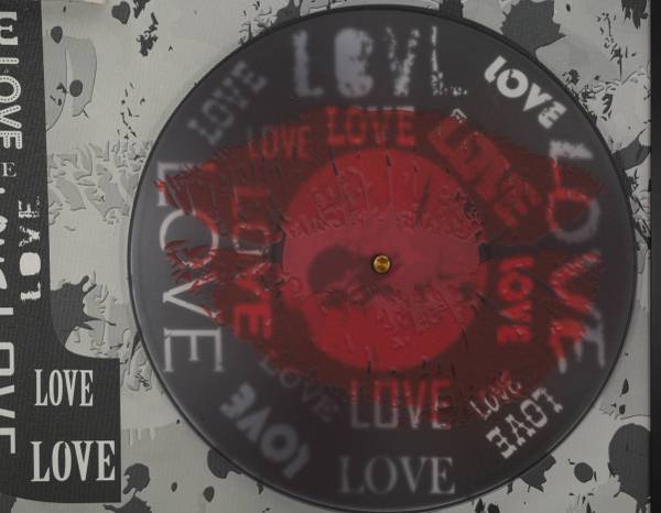 Canvas schilderij Love deels massief hout - 4 x 90 x 60 cm