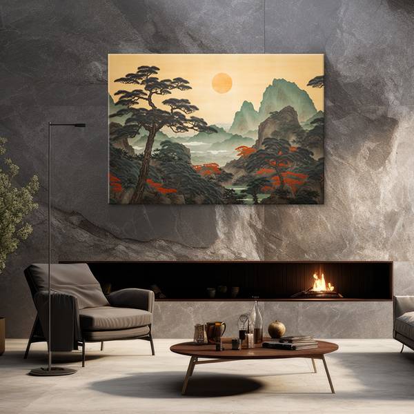 Canvas schilderij Japan 100 x 70 cm