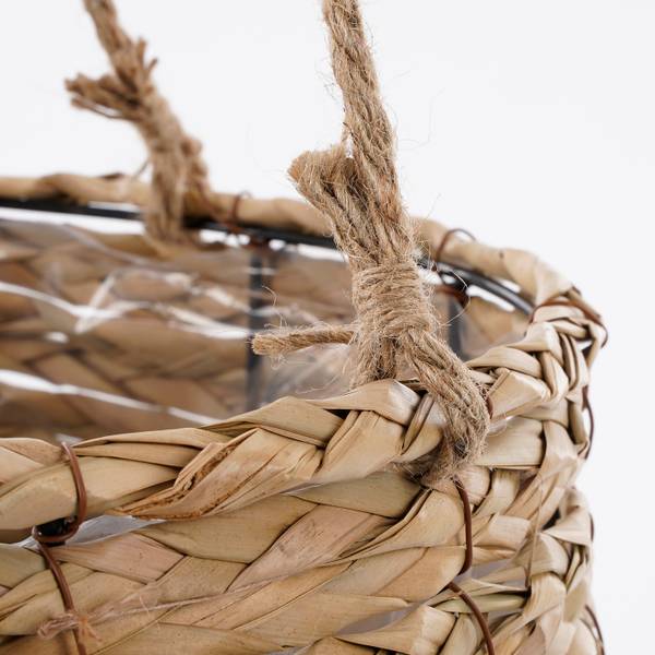Hängender Blumentopf für drinnen Avalon Braun - Naturfaser - 30 x 90 x 30 cm