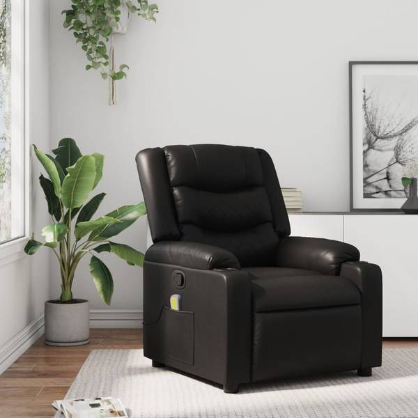 Massagesessel 3032758 Schwarz - Mischgewebe - 77 x 99 x 93 cm