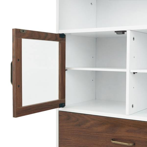 Bad freistehender Lagerschrank Holzwerkstoff - 66 x 87 x 66 cm