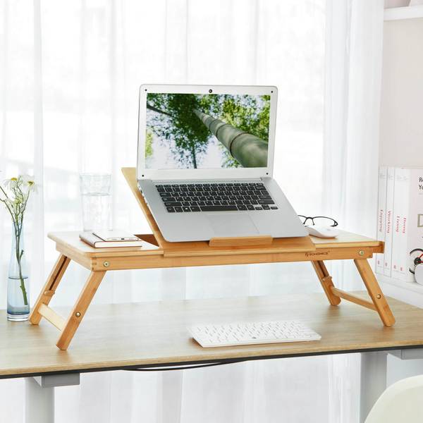 Laptoptisch Tabūk Braun - Bambus - 29 x 35 x 72 cm