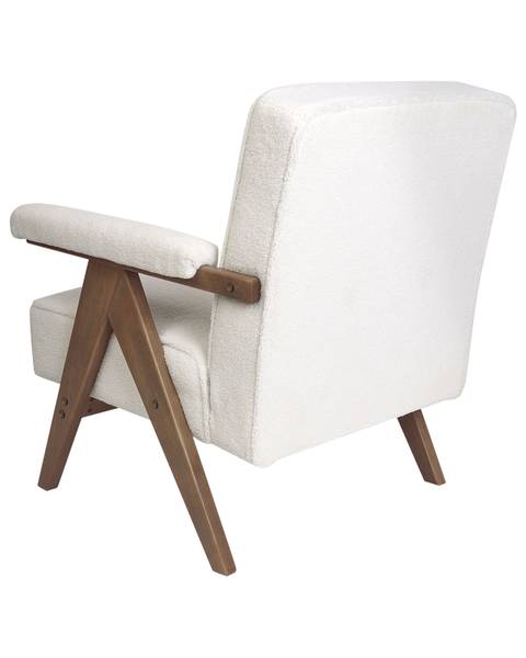 Fauteuil EVJE Marron - Blanc