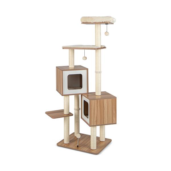 Kratzbaum PV10071BN Braun - Holzwerkstoff - 48 x 163 x 58 cm